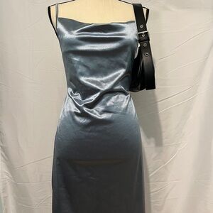 Zaful Blue Satin MiniDress